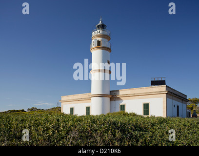 Cap de ses Salines Leuchtturm, Santanyi, Mallorca, Spanien Stockfoto