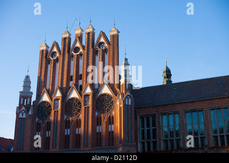 Rathaus und Museum Junge Kunst, Frankfurt Oder Brandenburg Stockfoto