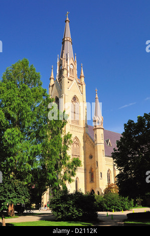 USA Indiana Notre Dame Basilika des Heiligen Herzens Universität von Notre Dame Bau 1870 bis 1888. South Bend, Indiana, USA. Stockfoto
