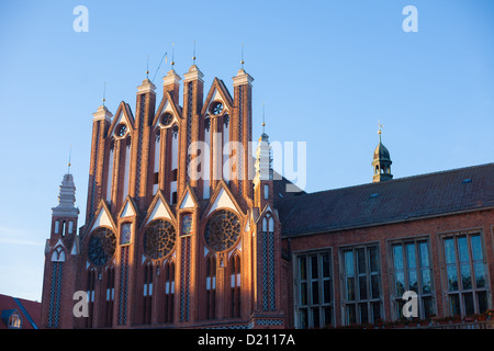 Rathaus und Museum Junge Kunst, Frankfurt Oder Brandenburg Stockfoto