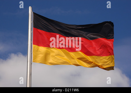 Deutsche Flagge. Berlin. Deutschland. Stockfoto