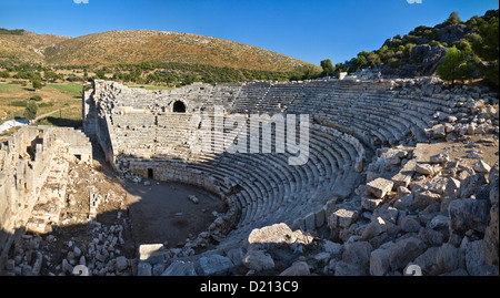 Römische Theater der antiken Stadt Patara Lykische Küste, Lykia, Mittelmeer, Türkei, Asien Stockfoto