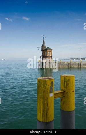 Hafeneinfahrt, Konstanz, Bodensee, Baden-Württemberg, Deutschland, Europa Stockfoto