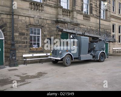 Vintage Feuer Gerät Crich Tramway Village 1940er Wochenende Stockfoto