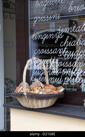 Bäckerei in Vilnius Stockfoto