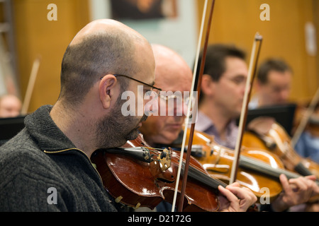 Posen, Polen, Probe des Amadeus Kammerorchester des polnischen Rundfunks Stockfoto