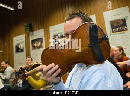 Posen, Polen, Probe des Amadeus Kammerorchester des polnischen Rundfunks Stockfoto