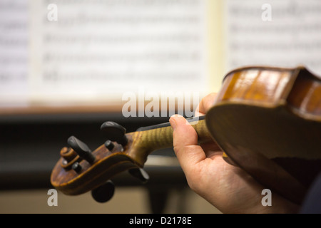 Posen, Polen, Probe des Amadeus Kammerorchester des polnischen Rundfunks Stockfoto