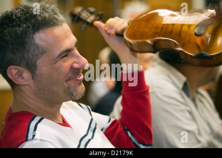 Posen, Polen, Probe des Amadeus Kammerorchester des polnischen Rundfunks Stockfoto