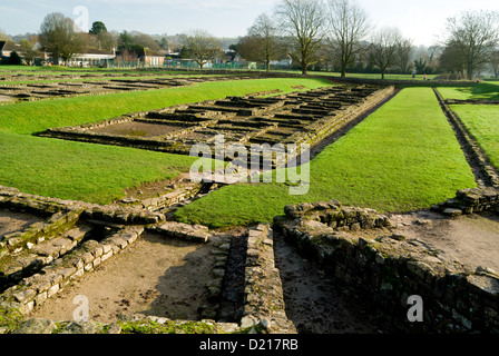 römischen Kaserne Caerleon nahe Newport Süd wales uk Stockfoto