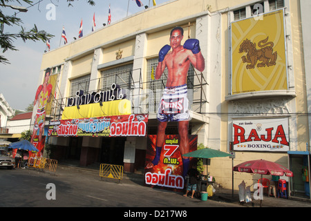 Rajadamnern Thai Boxing Stadium Stockfoto