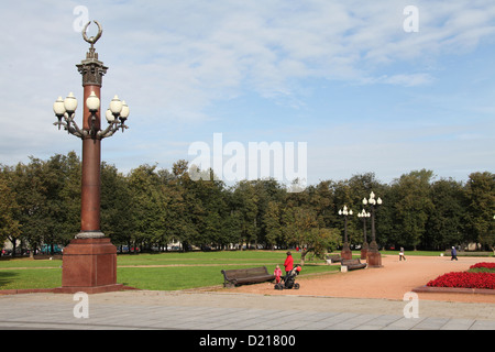 Sowjet-Ära Lampen auf Lukiskiu Platz in Vilnius Stockfoto