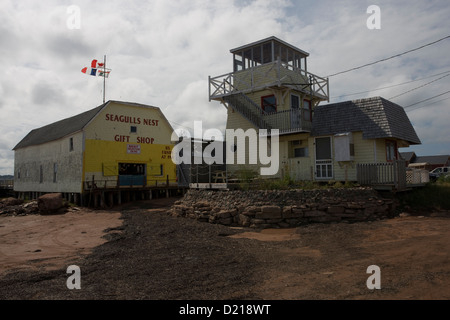 Die Lighthouse Cafe im Rustico neben der Möwen Nest Souvenirladen, Prince-Edward-Insel Stockfoto