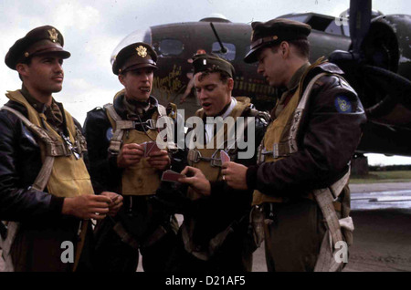 Memphis Belle Memphis Belle Billy Zane, Matthew Modine, Tate Donovan,? Val (Billy Zane), Dennis (Matthew Modine) Und Luke Stockfoto