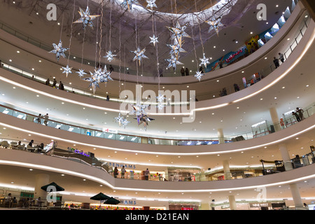 Innen Senayan City Shopping Mall, Jakarta, Indonesien Stockfoto