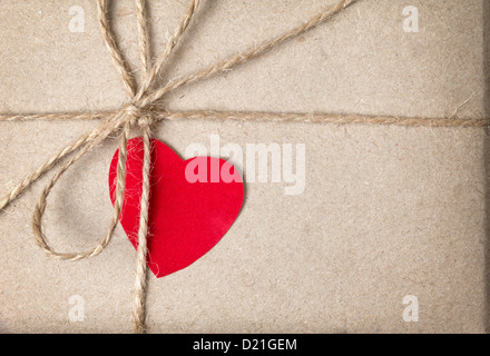 Valentinstag-Paket kann als Hintergrund verwendet werden Stockfoto