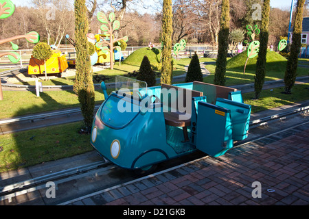 Papa Schwein Autofahrt, Peppa Pig World, Paultons Park, Southampton, England, Vereinigtes Königreich. Stockfoto