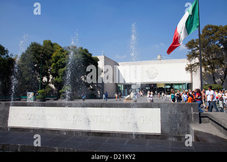 Museo Nacional De Antrolopogia in Mexiko-Stadt DF Stockfoto