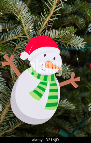 Snowman Christmas ornament Stockfoto