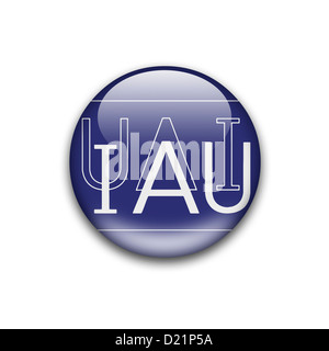 Iau Internationale Astronomische Union | logo Flagge Stockfoto