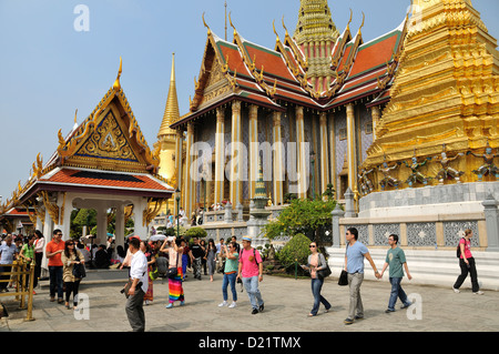 Wat Phra Kaeo, Bangkok, Thailand, Asien Stockfoto