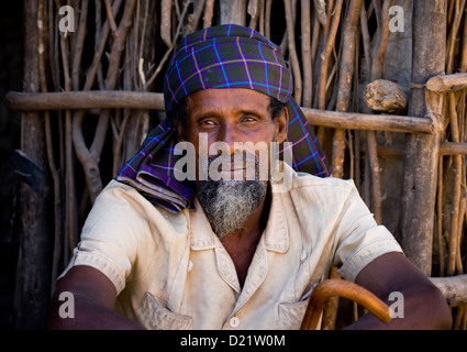 Afar Stammes Mann, Assaita, Afar Regional State, Äthiopien Stockfoto