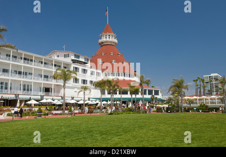 LAWN HOTEL DEL CORONADO SAN DIEGO KALIFORNIEN USA Stockfoto
