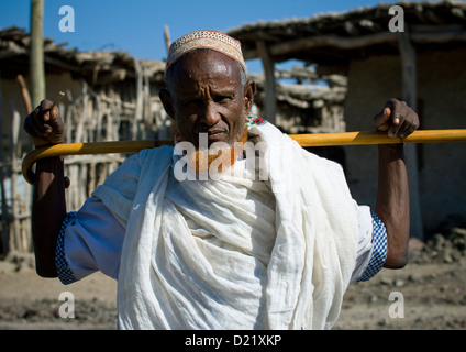 Afar Stammes Mann, Assaita, Afar Regional State, Äthiopien Stockfoto