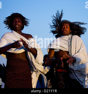 Afar Stammes Männer, Assaita, Afar Regional State, Äthiopien Stockfoto