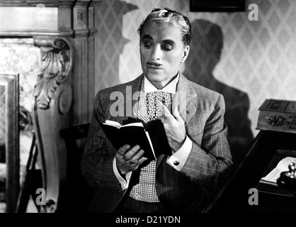 Monsieur Verdoux-Der Frauenmoerder Von Paris Monsieur Verdoux Henry Verdoux (Charles Chaplin) *** lokalen Caption *** 1947-- Stockfoto