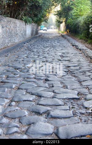 Alte Römerstraße Via Appia Stockfoto