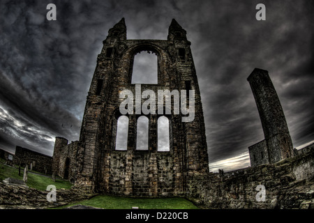 St. Andrews Cathedral. die Ruinen der mittelalterlichen Kathedrale St Andrews, St Andrews, Fife, Schottland Stockfoto