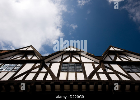 Tudor Style Tourismus Büro, Schlossberg, Lincoln, Lincolnshire, UK Stockfoto