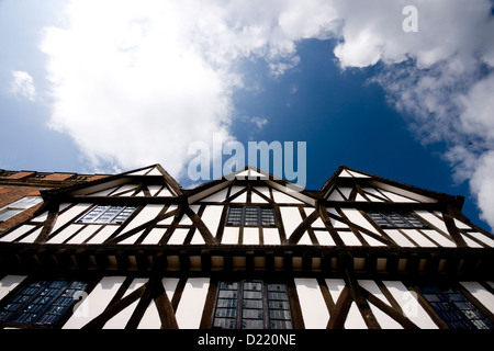 Tudor Style Tourismus Büro, Schlossberg, Lincoln, Lincolnshire, UK Stockfoto