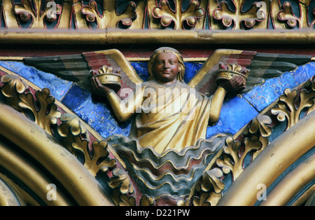 Engelsstatue, La Sainte Chapelle in Paris, Frankreich Stockfoto