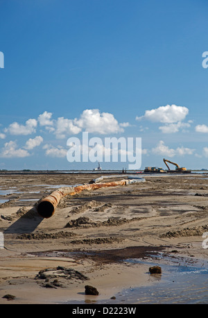 Pointe a La Hache, Louisiana - See Hermitage Marsh Schöpfung Projekt. Stockfoto