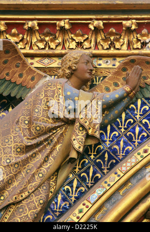 Engelsstatue, La Sainte Chapelle in Paris, Frankreich Stockfoto