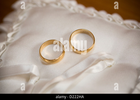 Trauringe Stockfoto