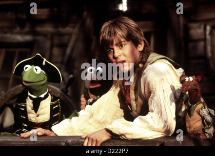 Muppets - Die Schatzinsel Muppet Treasure Island Kermit, Gonzo, Kevin Bishop, Ratte Jim Hawkins (Kevin Bishop, 2vr) heuert Stockfoto