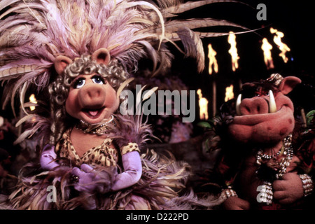 Muppets - Die Schatzinsel Muppet Treasure Island Miss Piggy Auf der Schatzinsel Erfurts sterben Besatzung der Hispaniola Auf eine Stockfoto