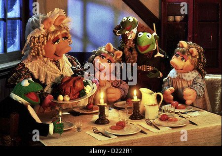 Die Muppets Weihnachtsgeschichte Muppet Weihnachtslied, A Die Familie Cratchit *** lokalen Caption *** 1992-- Stockfoto