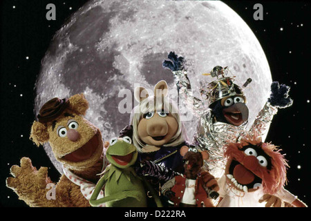 Muppets Aus Dem All Muppets vom Raum Muppets aus dem all: Fozzie Bär, Kermit, Miss Piggy, Gonzo, Rizzo Tiere *** lokale Stockfoto