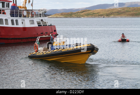 Die Baltimore Sea Safari Rippe, Seafari 1, bereitet sich auf eine Reise aus Baltimore County Cork Irland Stockfoto