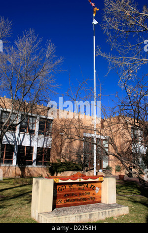 Rathaus Santa Fe New Mexico Stockfoto