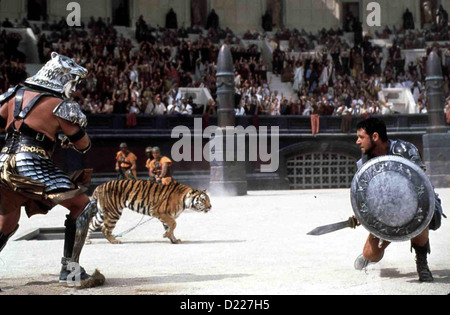 Gladiator-Gladiatoren?, Maximus (Russell Crowe) *** lokalen Caption *** 1999 Träumen arbeiten Stockfoto
