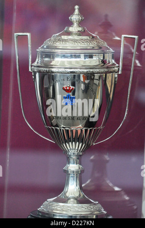 Valencia, Spanien: Dauerausstellung gewidmet Valencia-Fußball-Nationalmannschaft am Museo de Las Ciencias Príncipe Felipe bei CAC Stockfoto