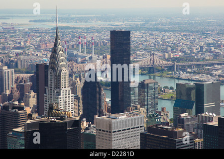 Skyline von Manhattan in New York City, USA Stockfoto