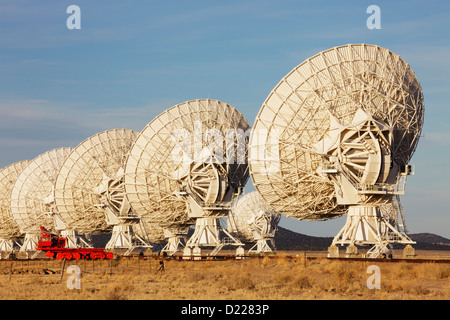 Radioteleskop Gerichte in den Very Large Array (VLA), New Mexico, USA. Stockfoto