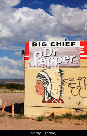 Big Chief Tankstelle, ländlichen New Mexico, USA. Stockfoto