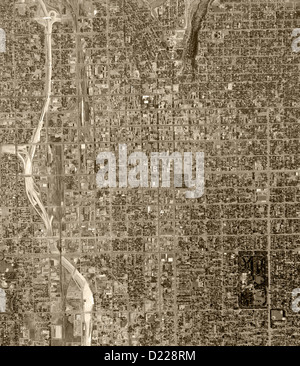 historische Luftaufnahme Salt Lake City, Utah, 1962 Stockfoto
